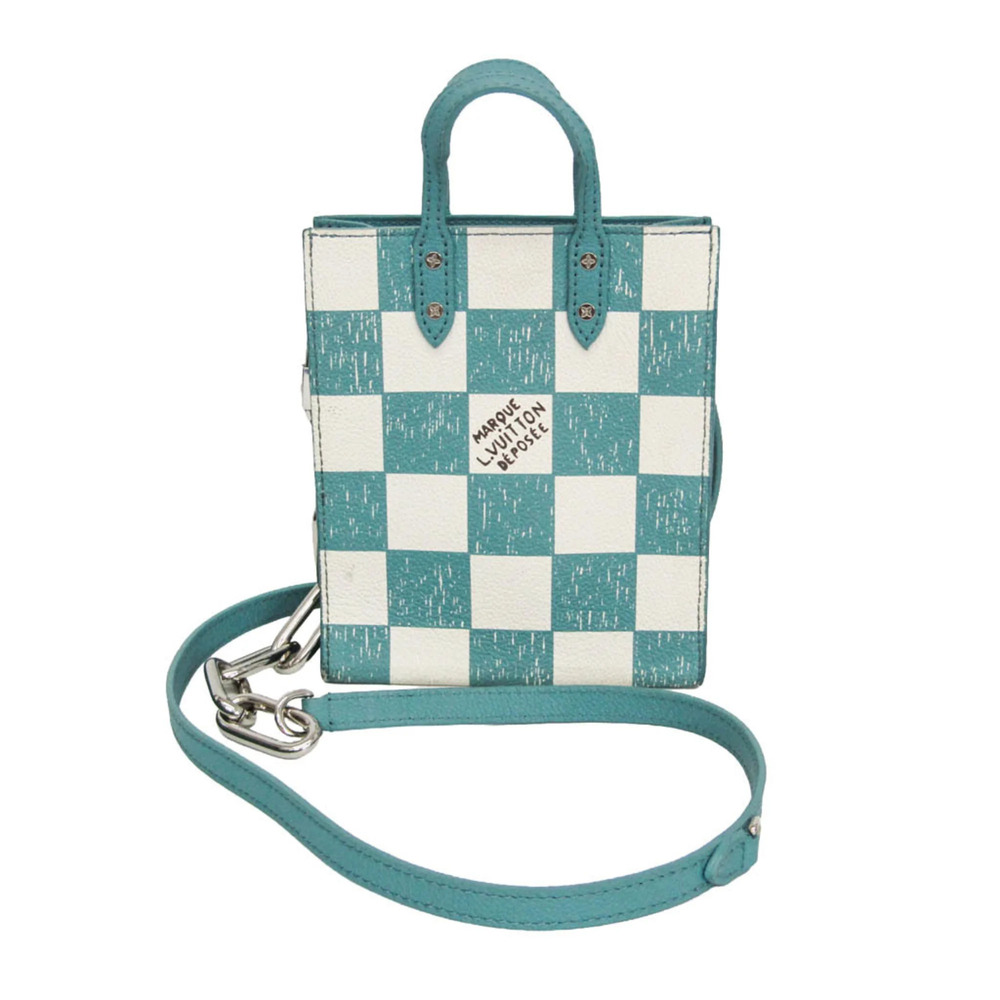 Louis Vuitton Damier Checkerboard Sac Plat XS N60495 Women,Men Shoulder Bag O...